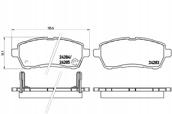 Brembo Brzdové Destičky Mazda 2 07- Přední Asistent řidiče #28