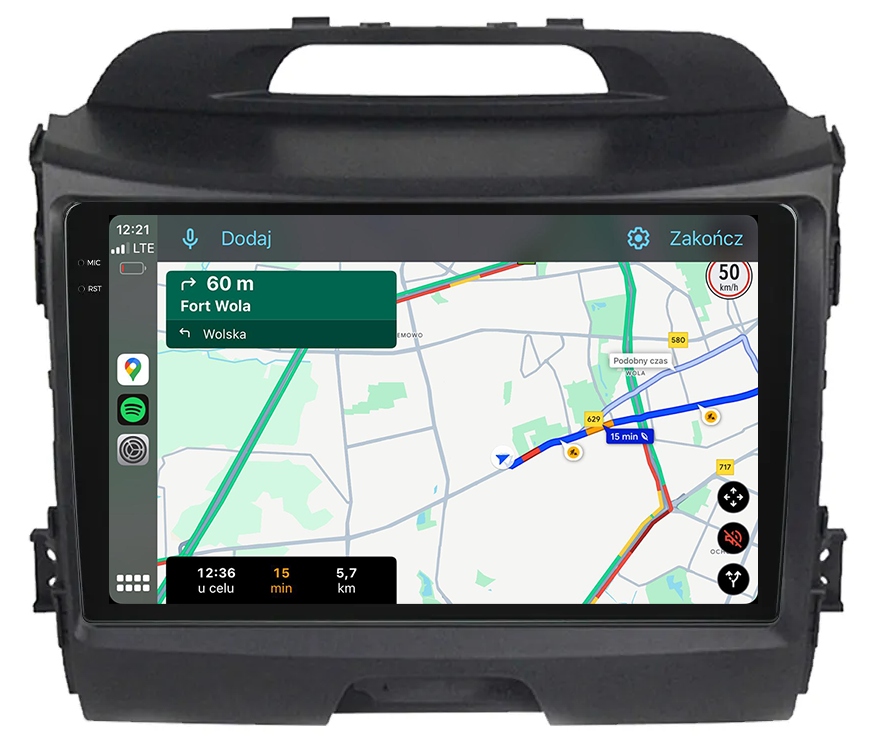 Kia Sportage 2010-2015 Rádio Navigace Android TS20 12GB/256GB 2K Qled