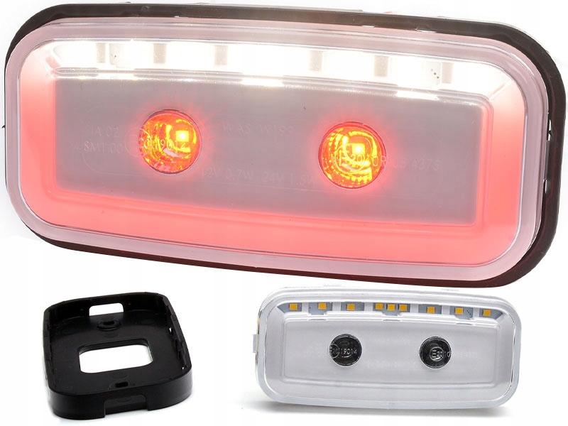 LAMPA OBRYSOWA CZERWONA DIODOWA OBRYSÓWKA LED WAŚ