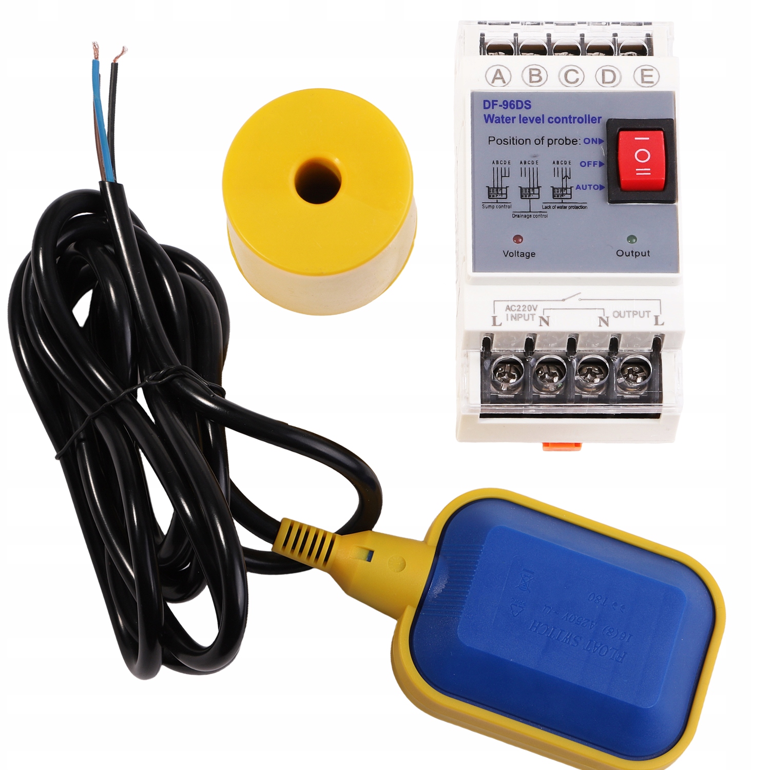 Sterownik Poziomu Wody 220V z włącznikiem sterownika pompy wodnej 3m