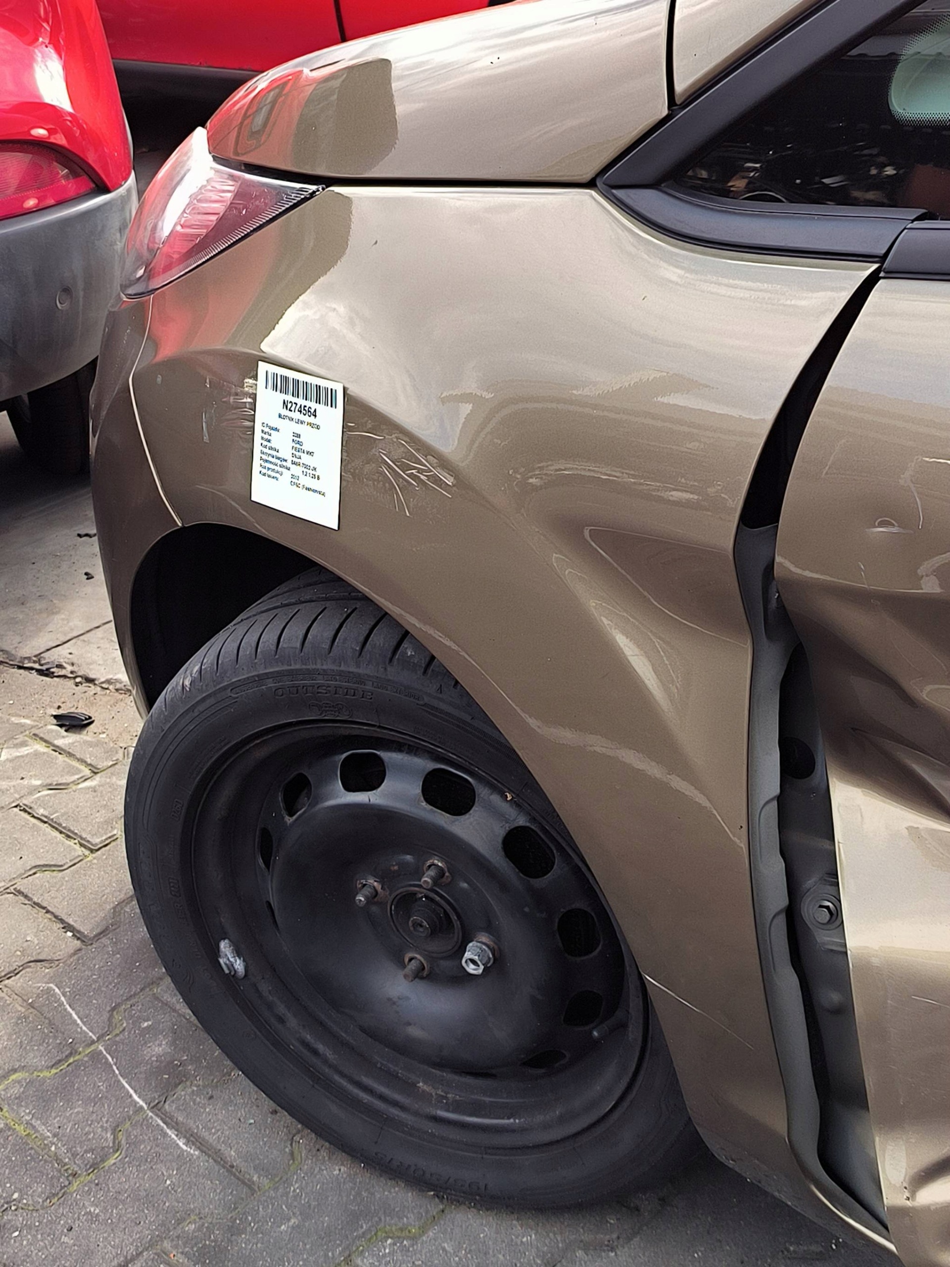 fender left front FORD FIESTA MK7