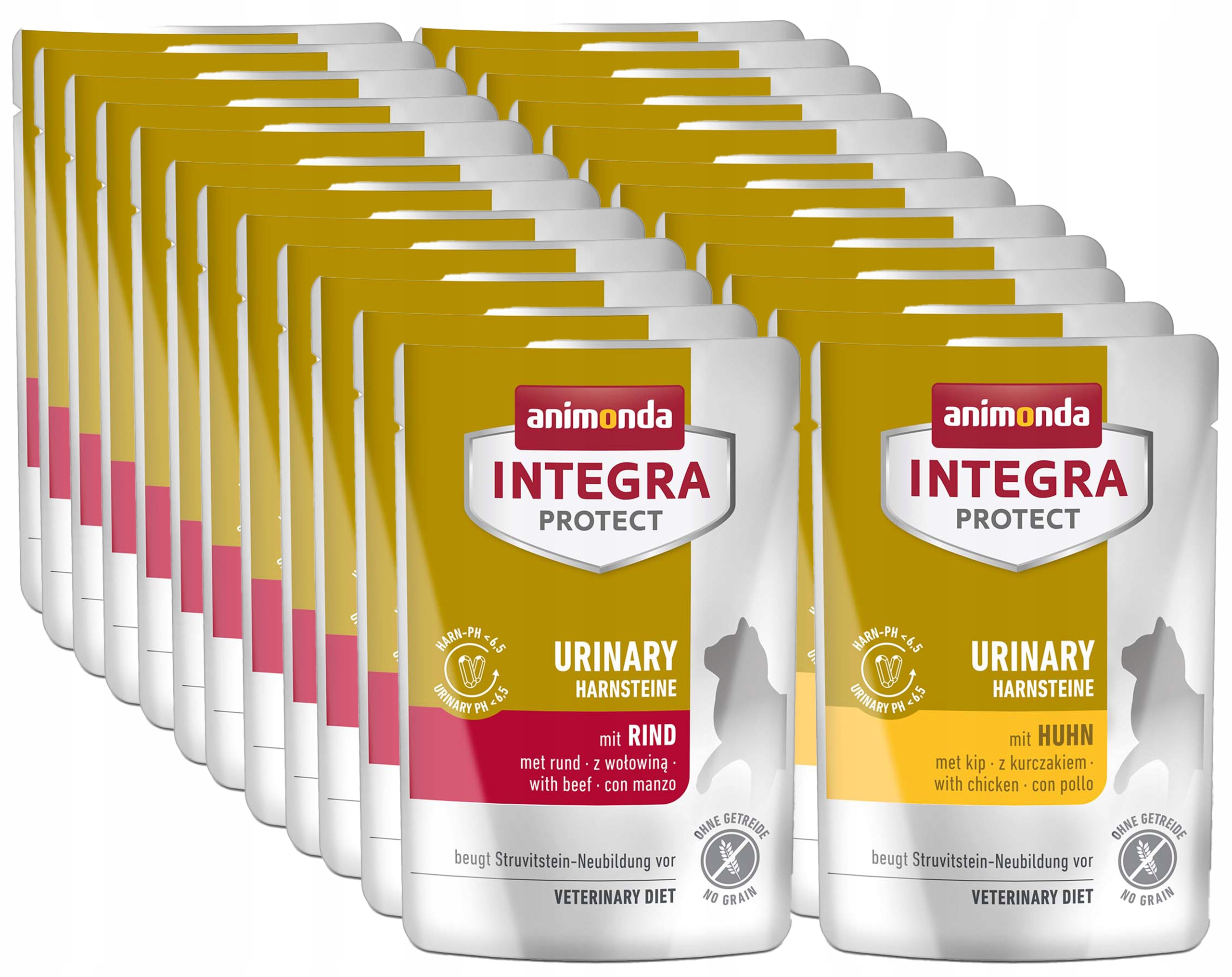 Levně Animonda Integra Urinary (Harnsteine) 24x85 g – mix chutí