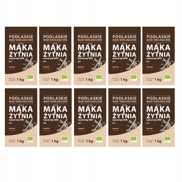 10 x Žitná mouka jednorázová Bio typ 2000 1 kg BioLife