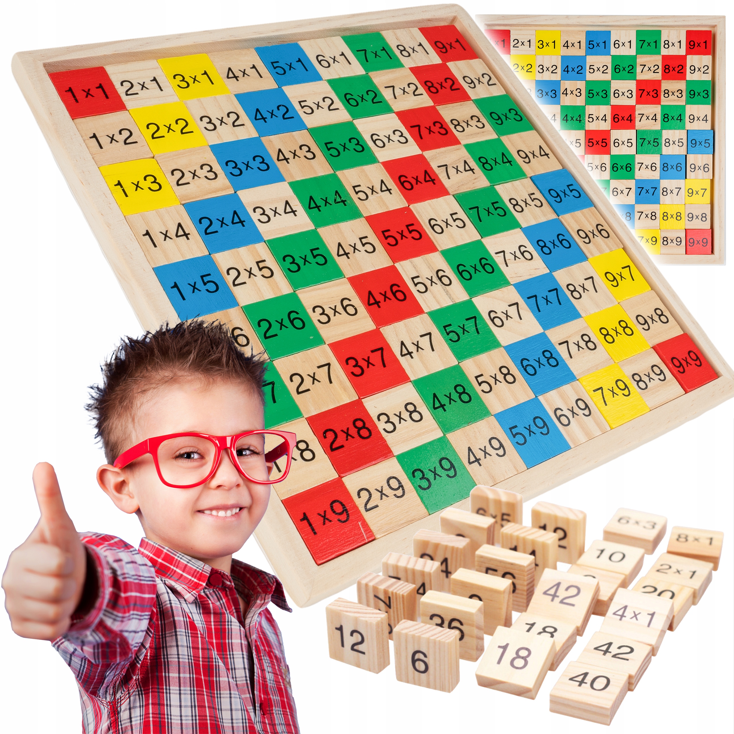 

Układanka Tabliczka Mnożenia Nauka Liczenia Klocki