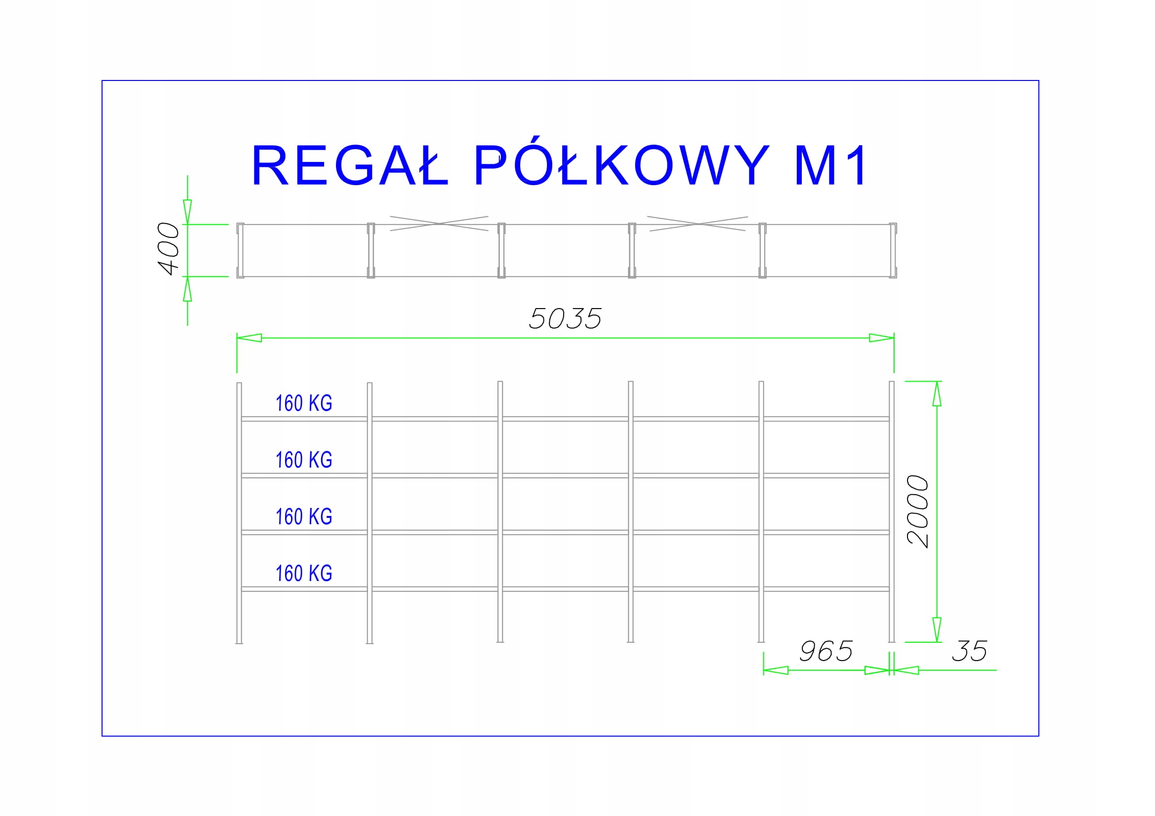 Regal polkowy M1 Regaly polkowe 20 polek NOWY HIT Mark Mag Complex