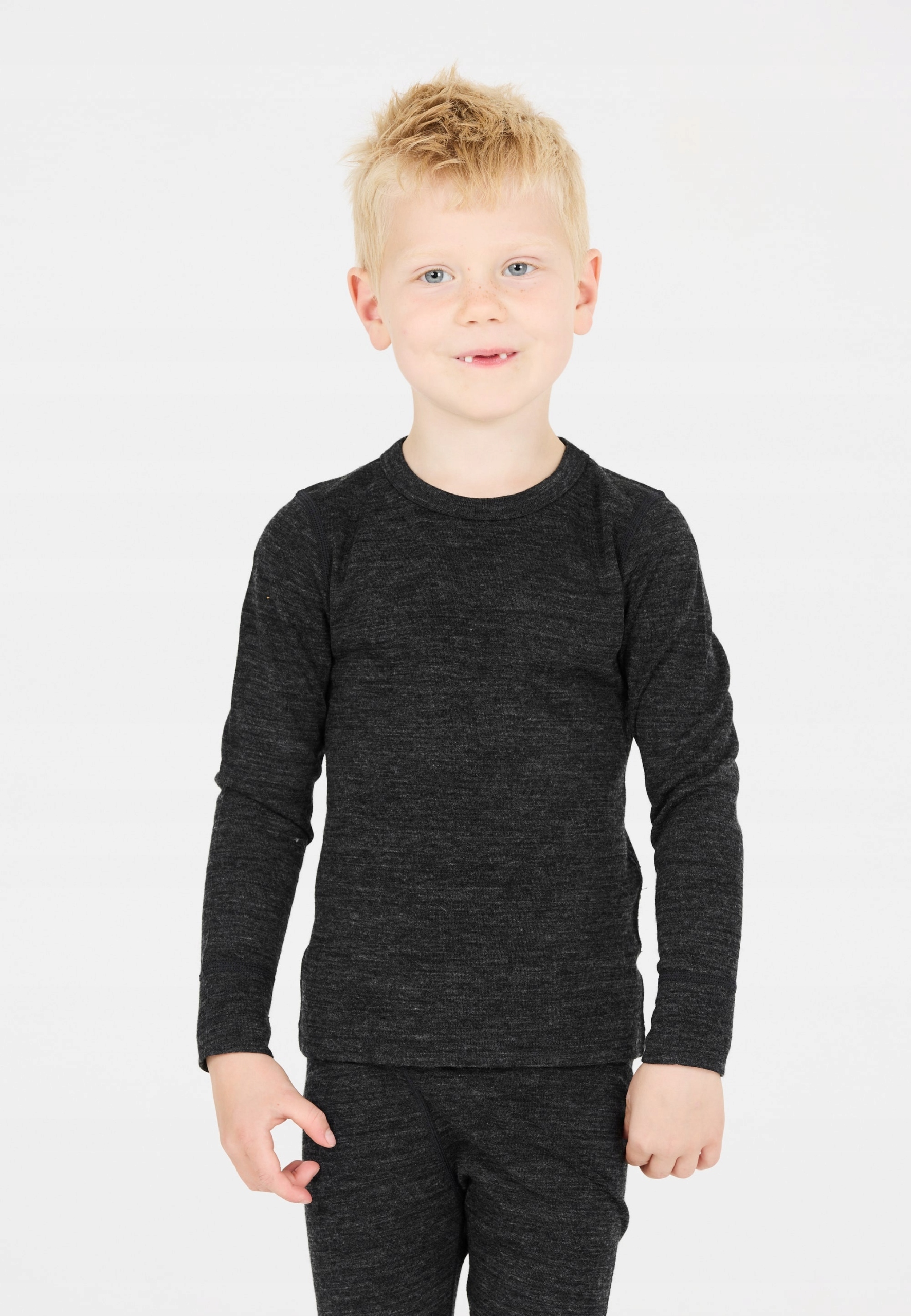 Komplet ciepły termoaktywny dziecięcy ZigZag Terry Merino Szary 164-170