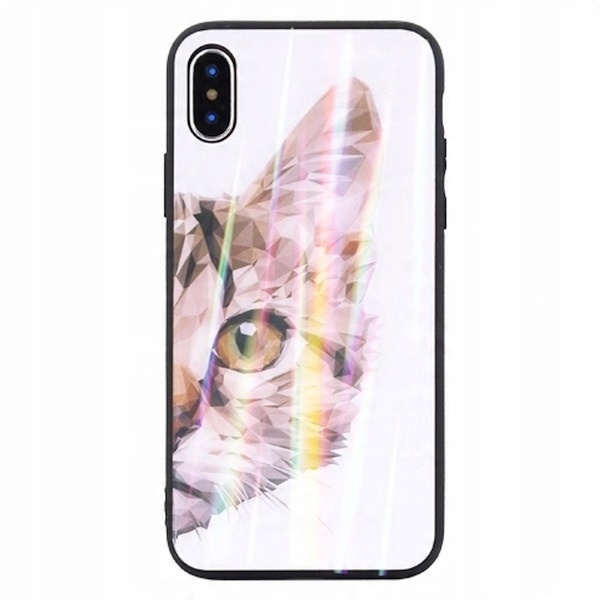 

Etui Glass iPhone 6/6S wzór 3 (cat)
