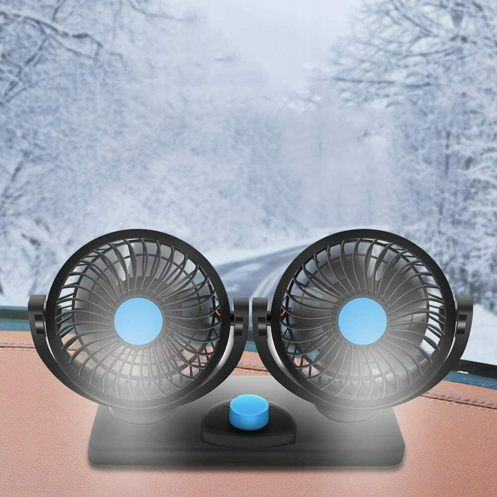 WIATRAK SAMOCHODOWY WENTYLATOR 360° PODWÓJNY REGULACJA CICHY KOKPIT 12V EAN (GTIN) 0191491208386