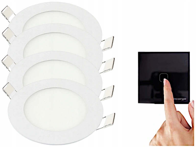 Sada Halogenová Led lampa 3W 4x spínač