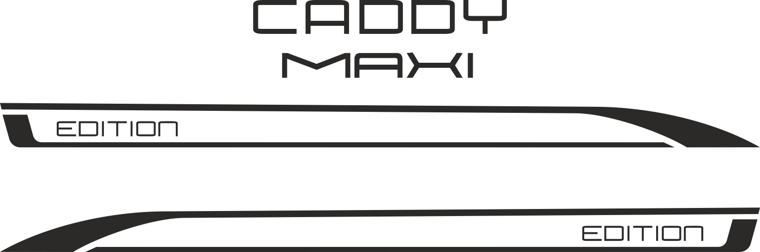 Nálepky na Vw Caddy Maxi Edition nové, vysoká kvalita