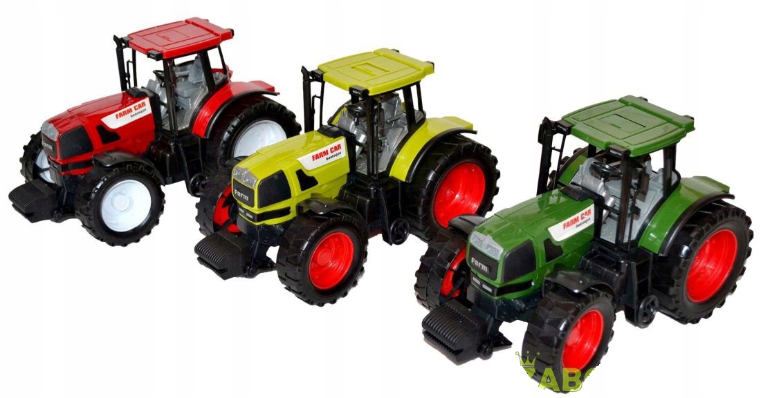 _TRAKTOR Z NAPĘDEM I RUCHOMĄ MASZYNĄ WYWROTKA Materiał plastik