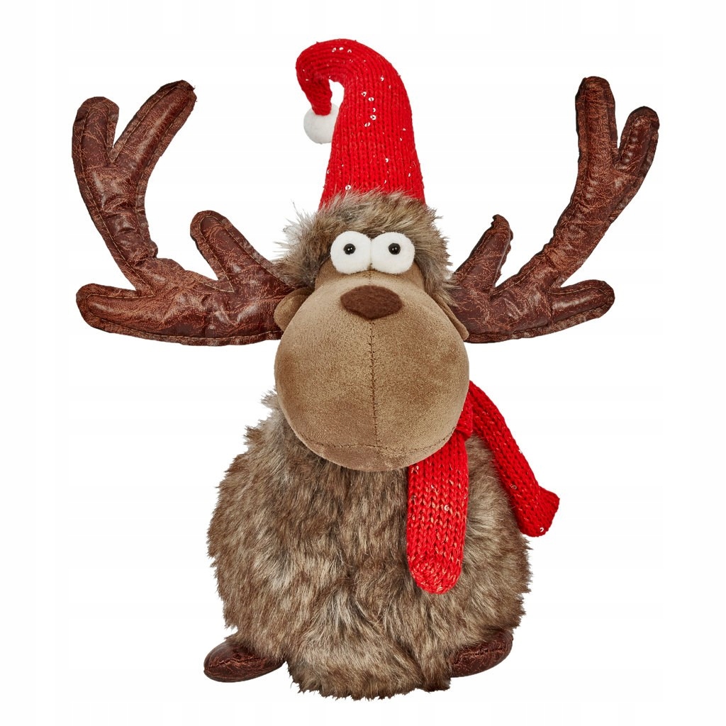 

Świąteczny Renifer Skrzat Mikołaj Łoś 45cm