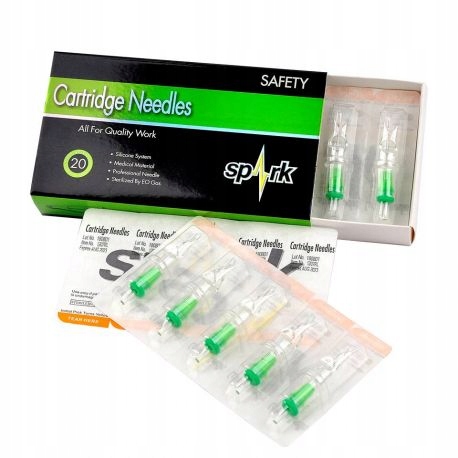 

5x 3RL Spark Cartridge, Kartridże, Igły Do Tatuażu