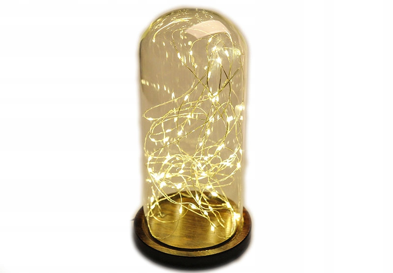 

Ozdoba kopuła Szklana micro led Druciki 230 V./