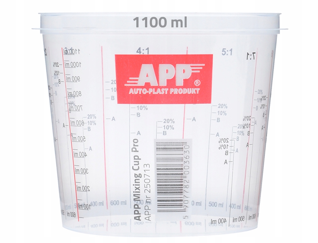 

Kubek do mieszania farb i lakierów 1100ml 1szt App