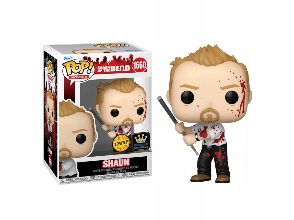 Funko Pop! 1660 Shaun of the Dead Shaun Limited Chase Edition