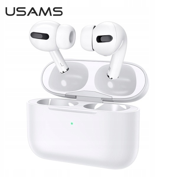 Usams Słuchawki Bluetooth 5.0 Tws Emall Series bezprzewodowe biały/white