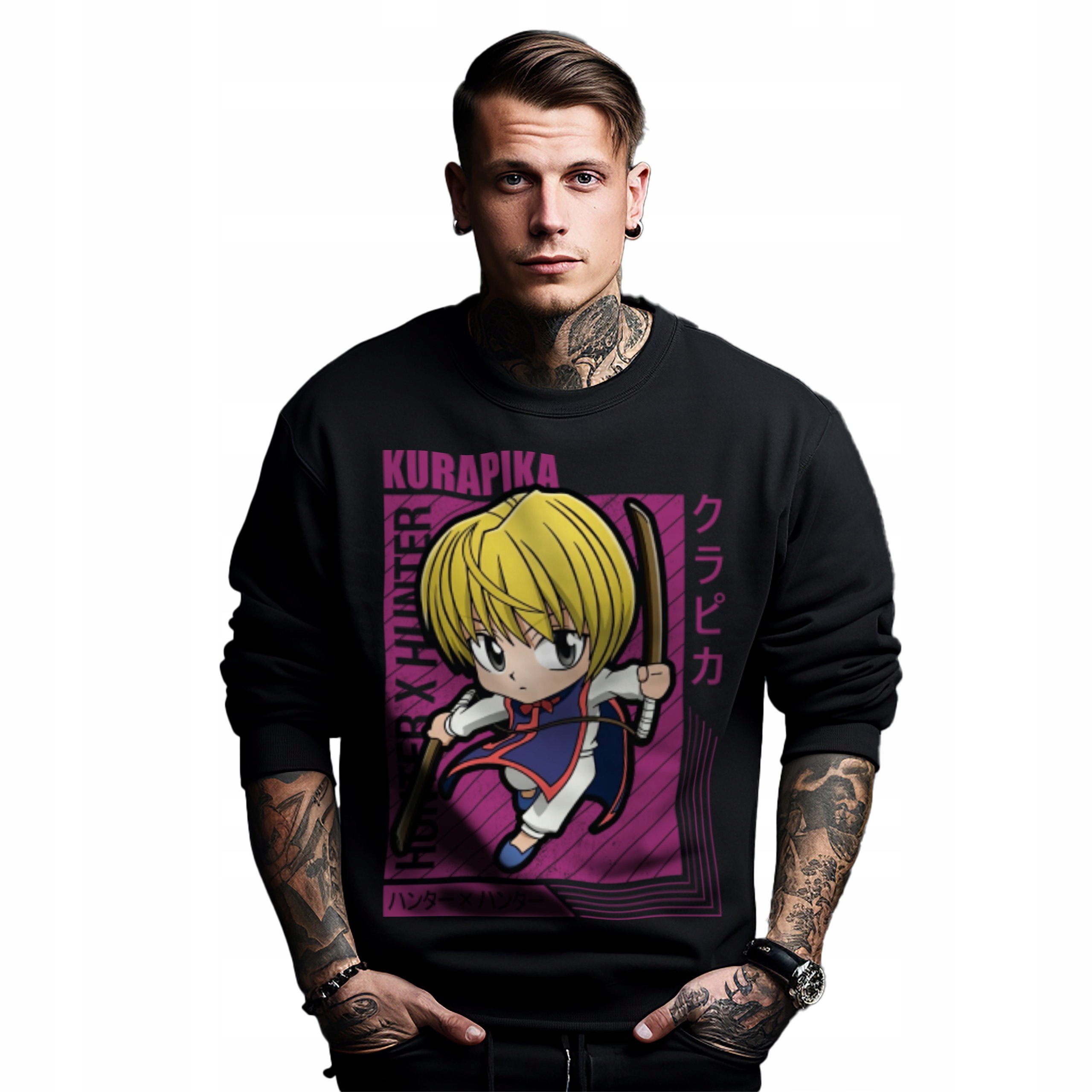 Mikina s potiskem Anime Hunter x Hunter Kurapika