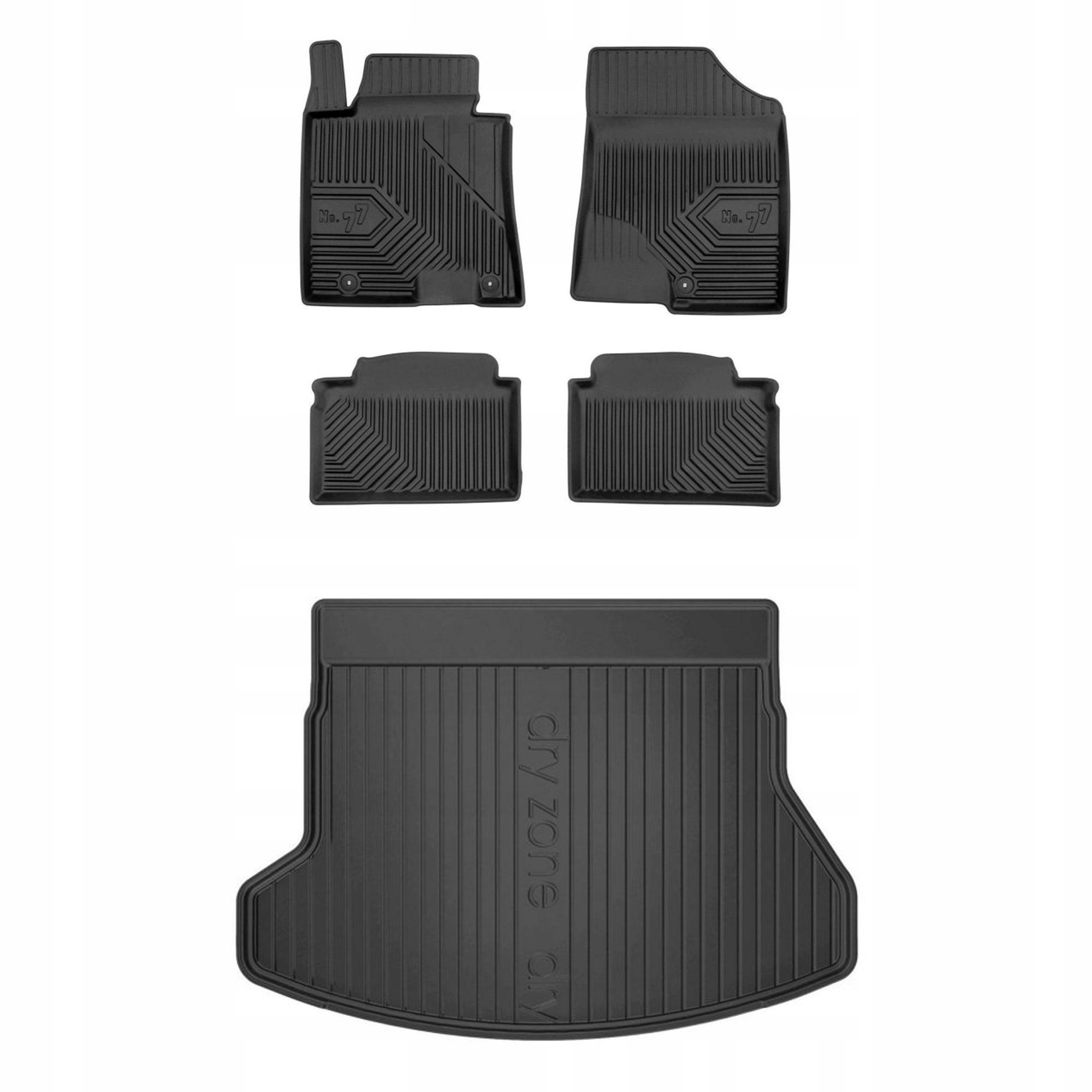 Gumová sada koberčekov a rohože Hyundai i30 II 2011-2017 Kombi, bez regulácie