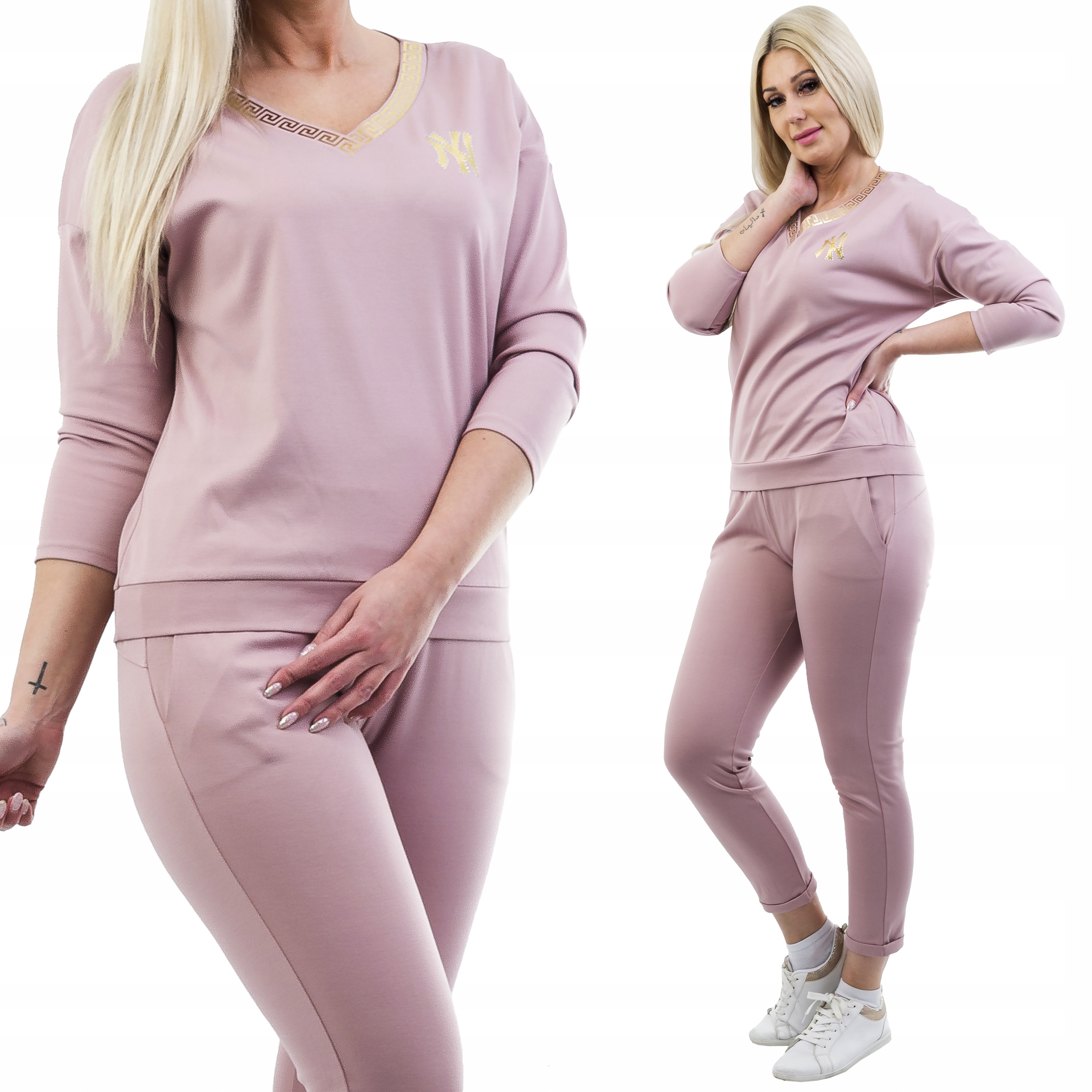

Z377 Dres Z Nadrukiem Różowy r 40 (L)