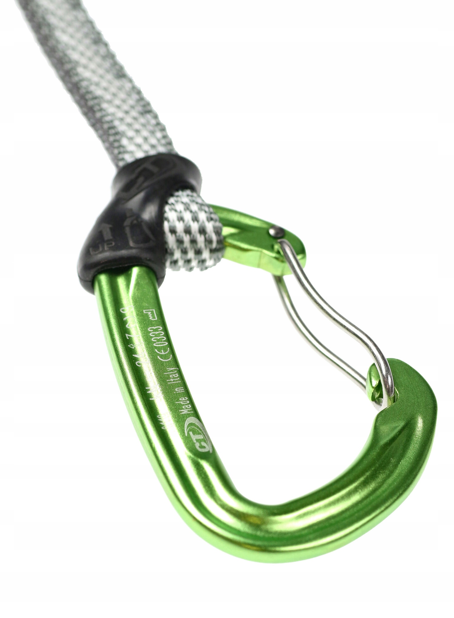 Ekspres do śrub lodowych Climbing Technology Ice Hook 22 cm - green Liczba sztuk w opakowaniu 1 szt.