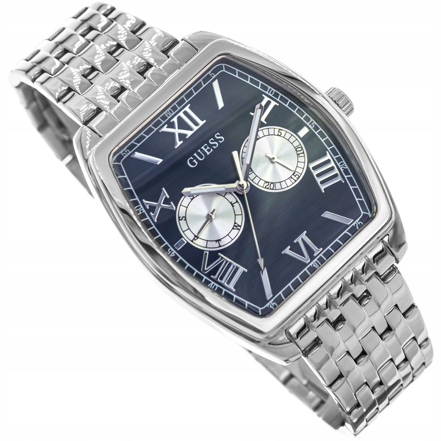 Pánské hodinky Guess GW0975G1 Gabriel Stříbrné Na Náramku