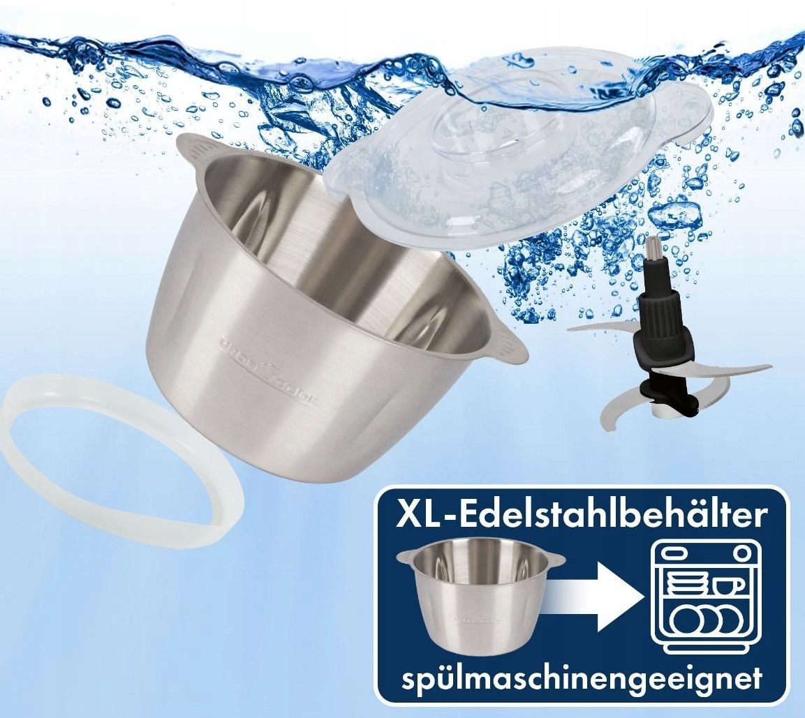 ELEKTRYCZNY ROZDRABNIACZ MALAKSER SIEKACZ DO WARZYW PROFICOOK PC-MZ 1227 Liczba poziomów prędkości 2