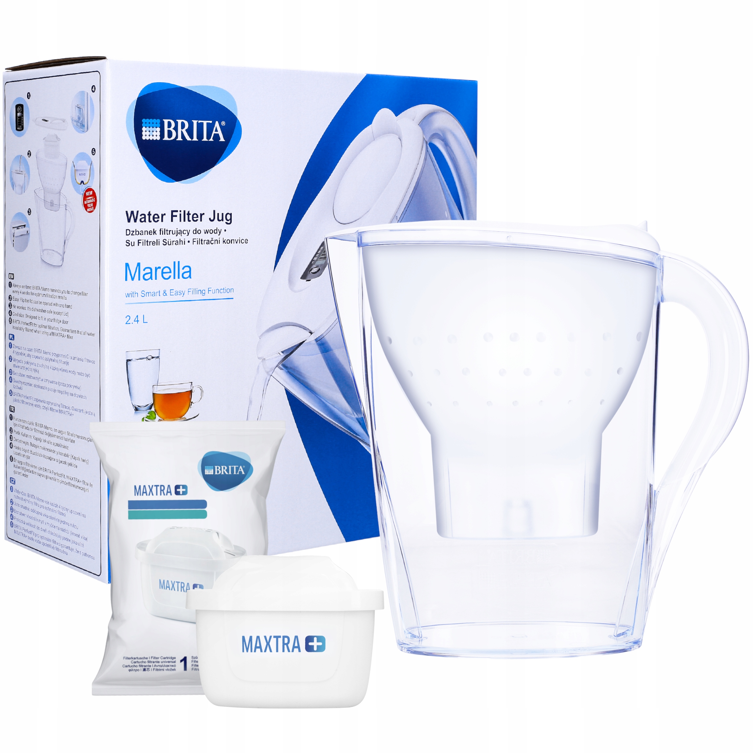 

Dzbanek Filtr Do Wody Brita Marella 2,4 Litra Cool
