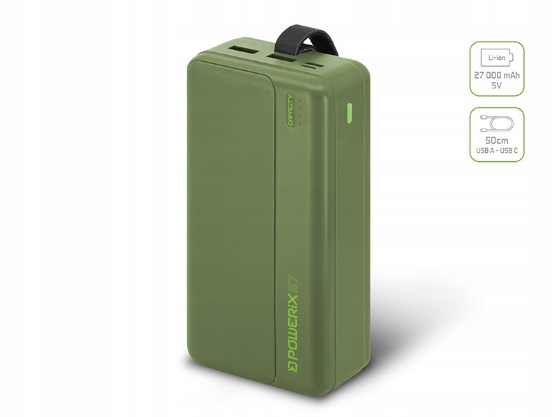 Powerbank Delphin POWERiX 27 000mAh Pojemność