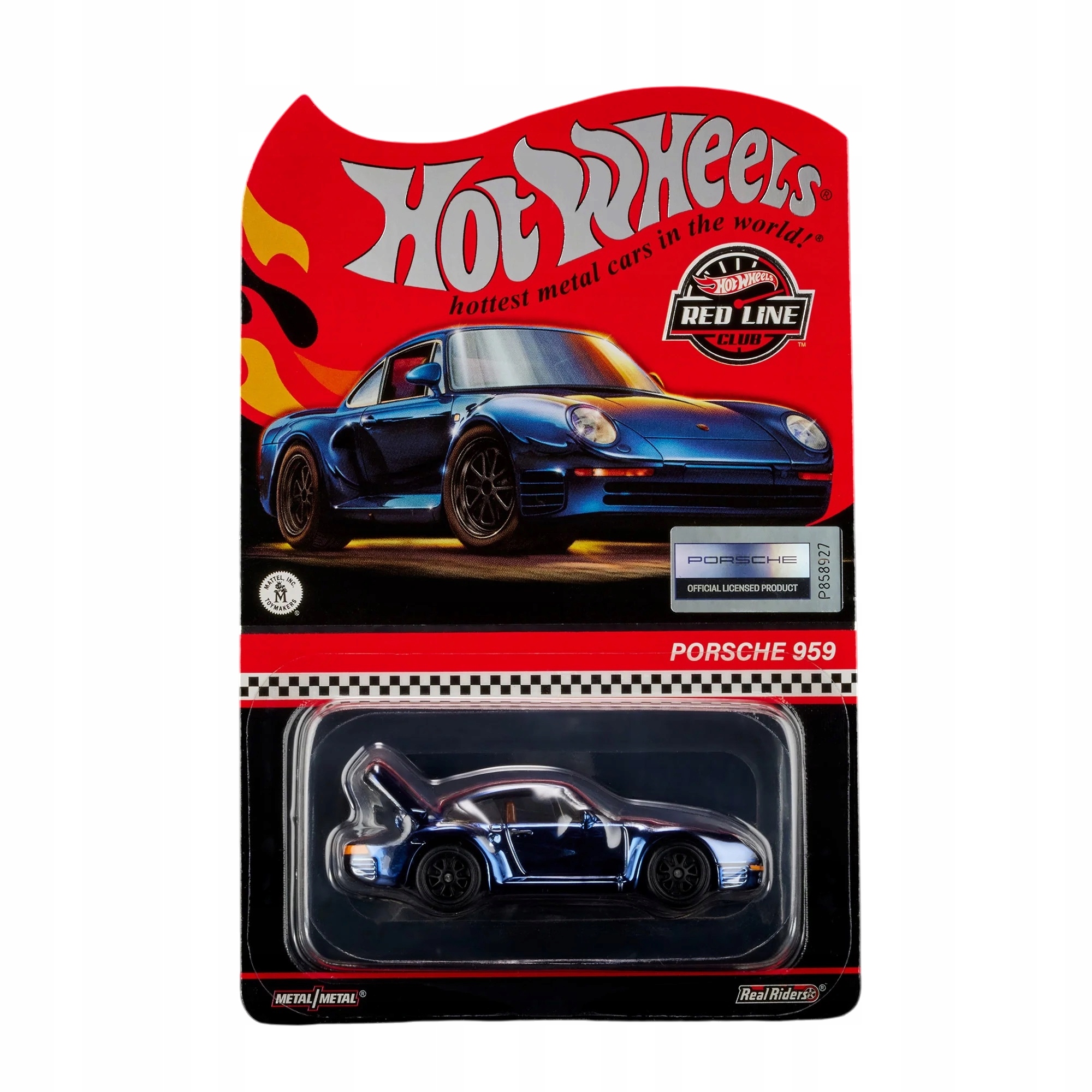 Hot Wheels Red Line Club RLC Porsche 959 w kolorze stalowym
