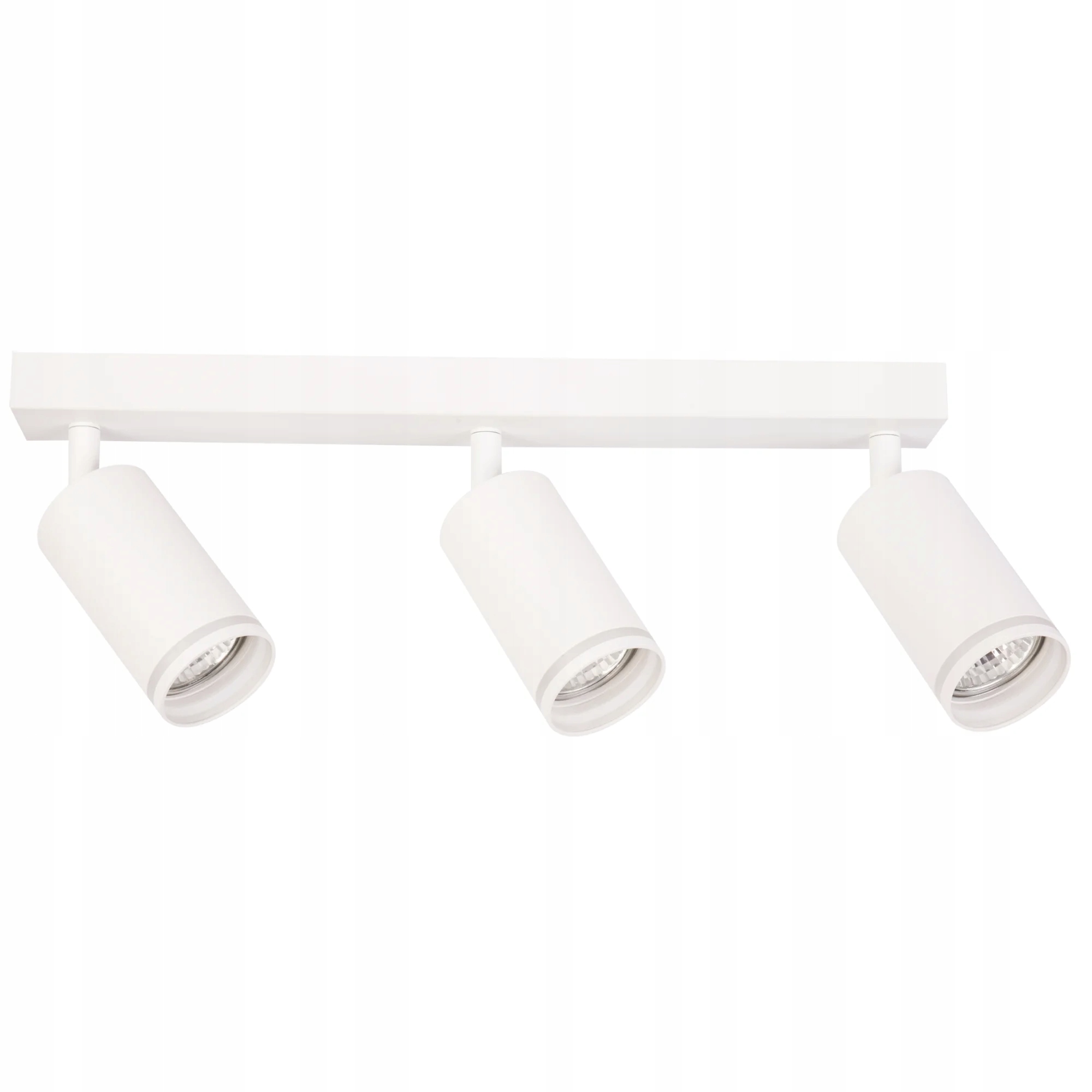 Stropní nástěnná lampa s 3 odrazkami, moderní lišta 39 cm, bílá Polux