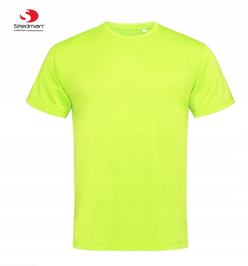 T-Shirt Koszulka Sportowa Męska ACTIVE DRY ST 8600 CYBER YELLOW Rozm. M