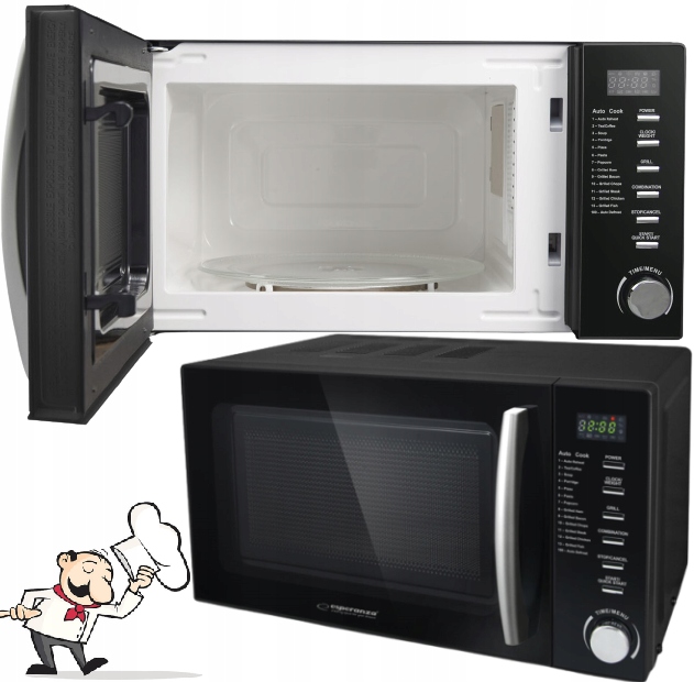 Kuchenka Mikrofalowa Mikrofala 20L Mocna 700W Gril