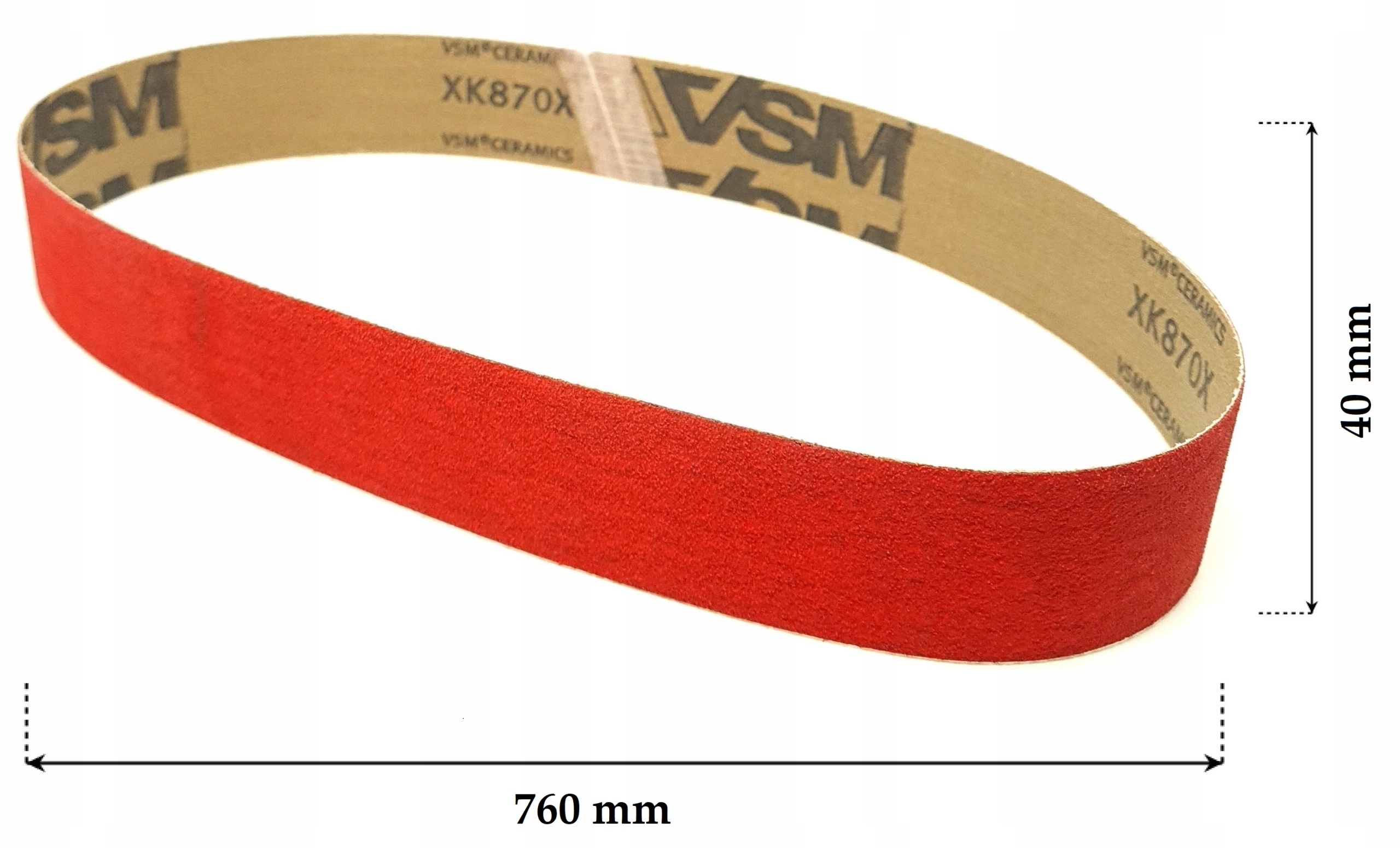 

Taśma Ścierna Pas Bezkońcowy 40X760 P60 Ceramika