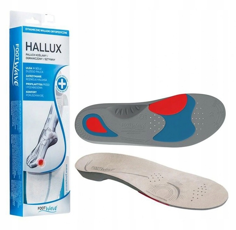 

Wkładki Ortopedyczne FootWave Hallux rozm. S