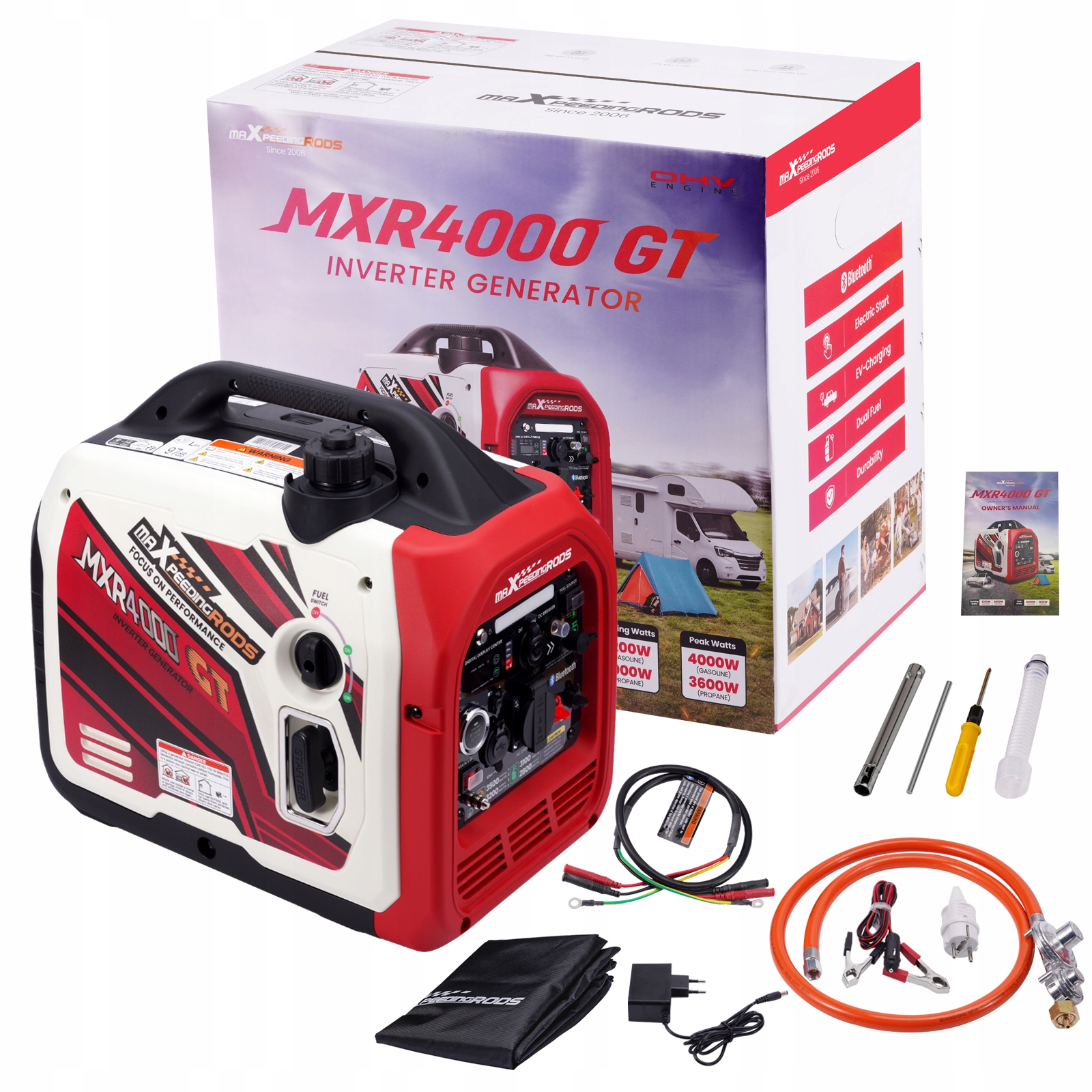 Rozruch Bluetooth Agregat Prądotwórczy Inwertorowy 3.5KW benzyna/LPG EAN (GTIN) 6941503388599