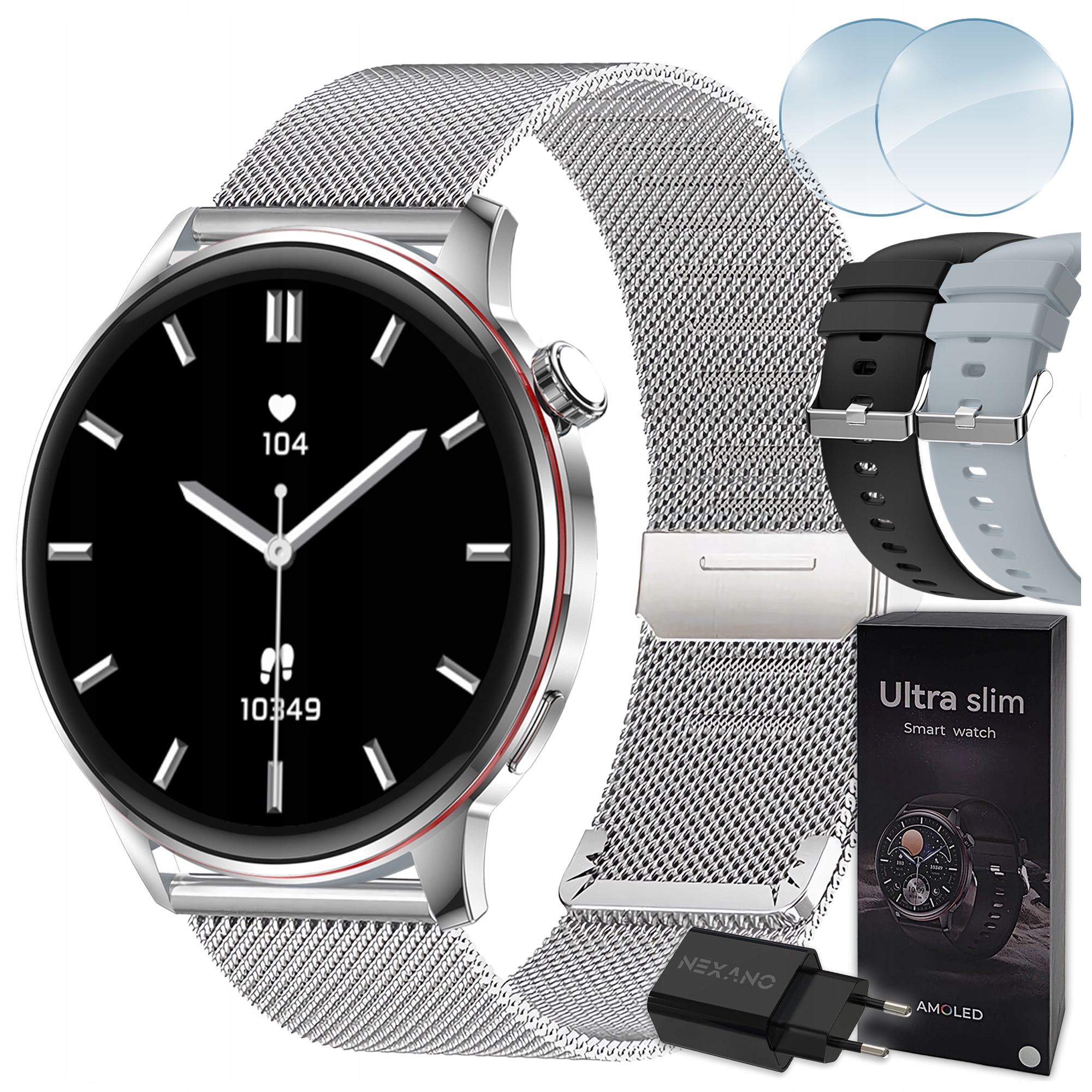 Smartwatch Damski Zegarek Smart Watch Rozmowy Menu Polskie Zdrowie 3 Paski