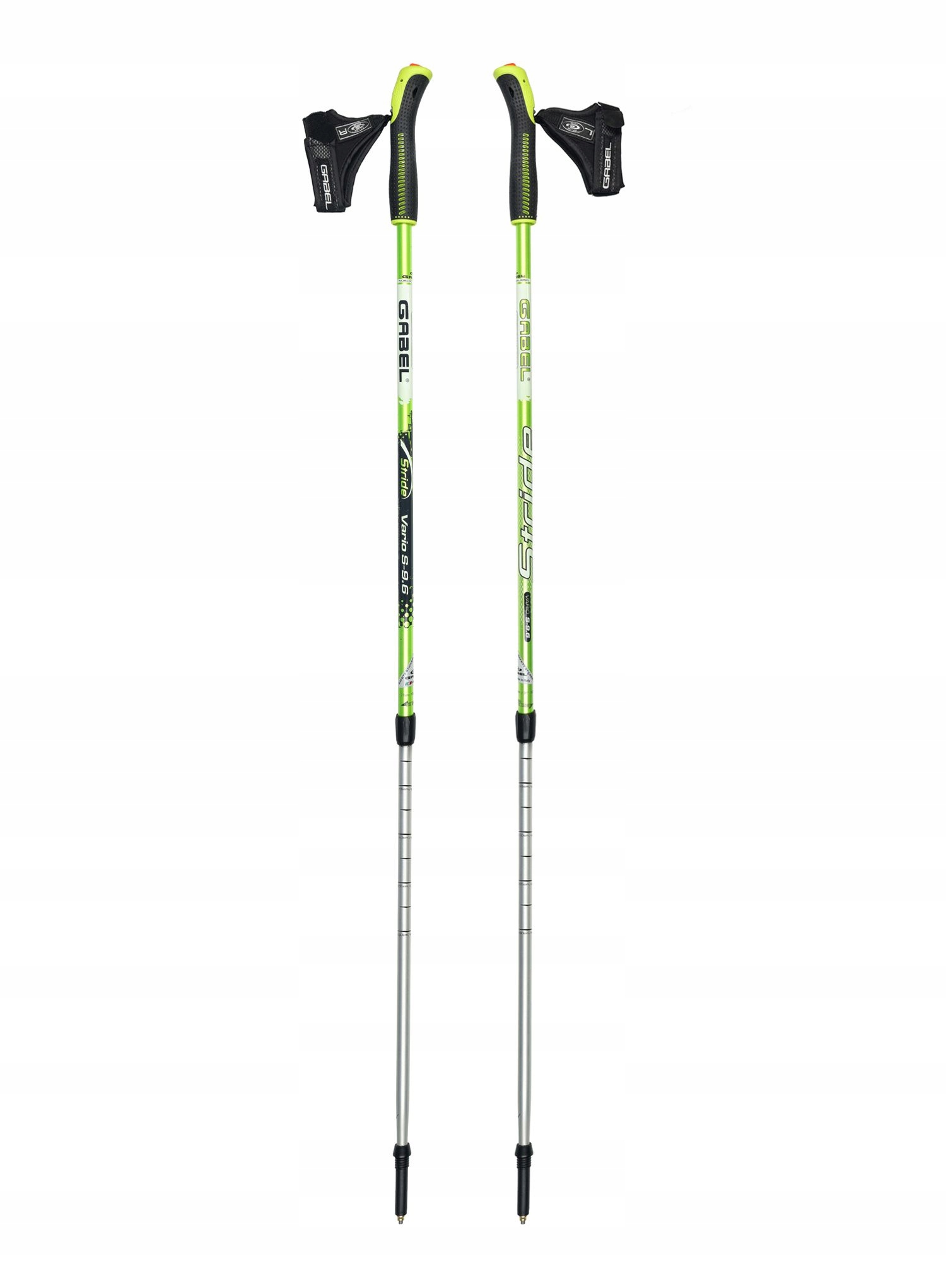 Hliníkové hole Gabel Vario S-9.6 zelené
