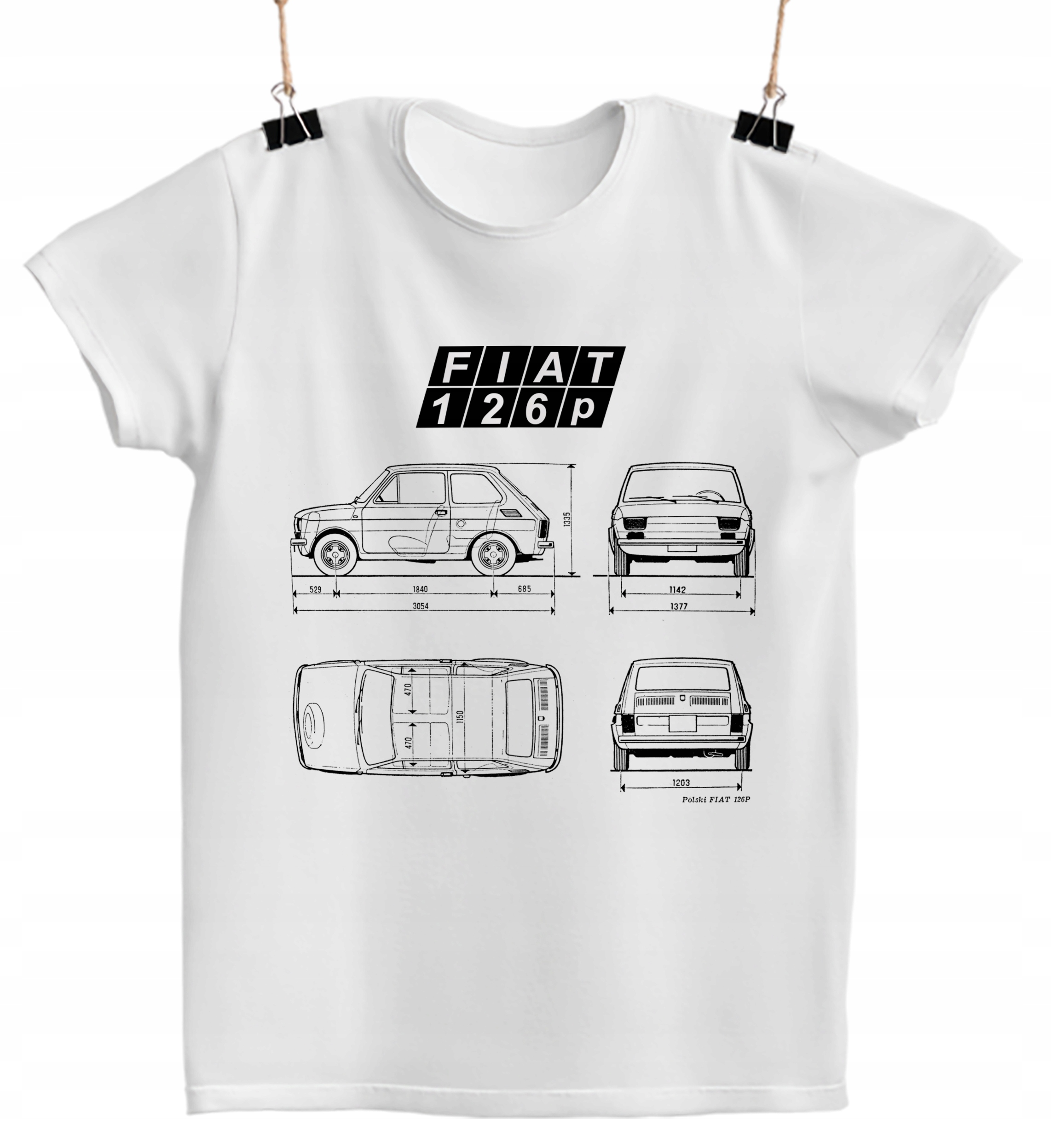 

Koszulka Maluch Fiat 126p legenda t-shirt fan
