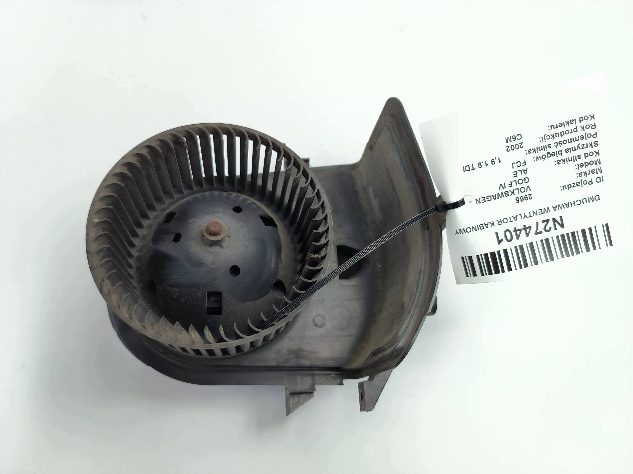 heating fan cab F833658D VOLKSWAGEN GOLF IV