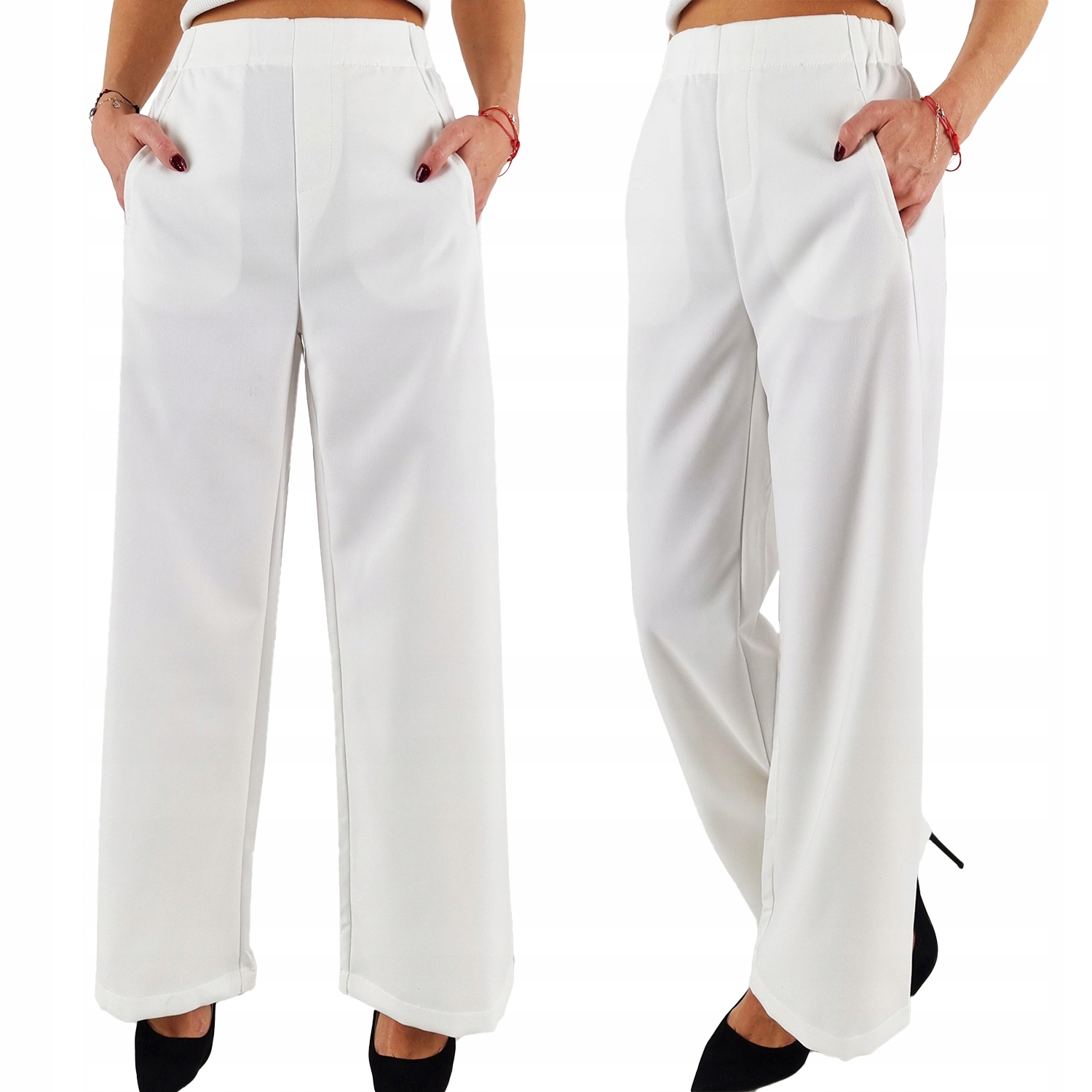 Elegantní Dámské Kalhoty Široká nohavička volné Gumička Freesia