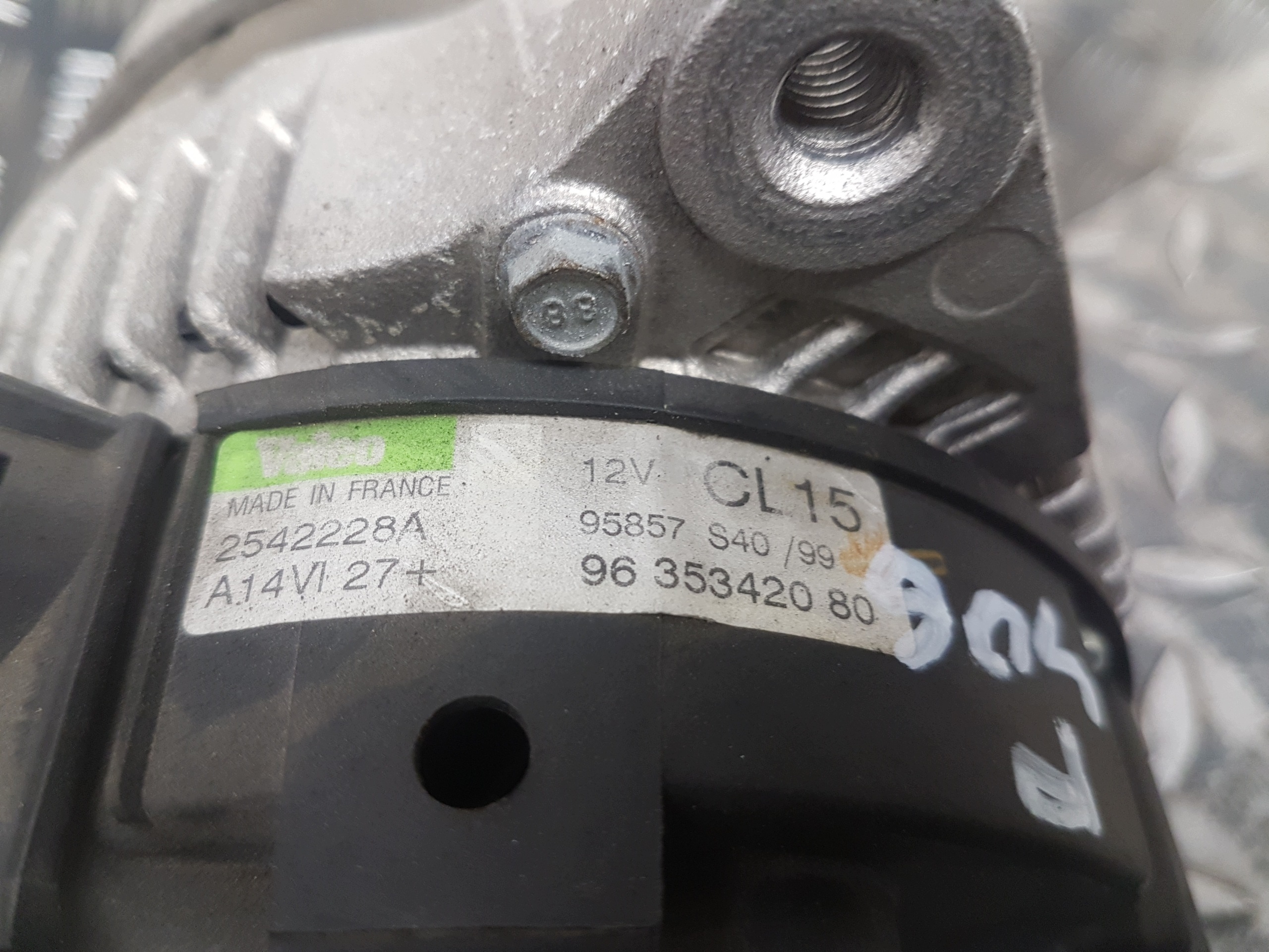 alternator PEUGEOT 406 96353420 150A