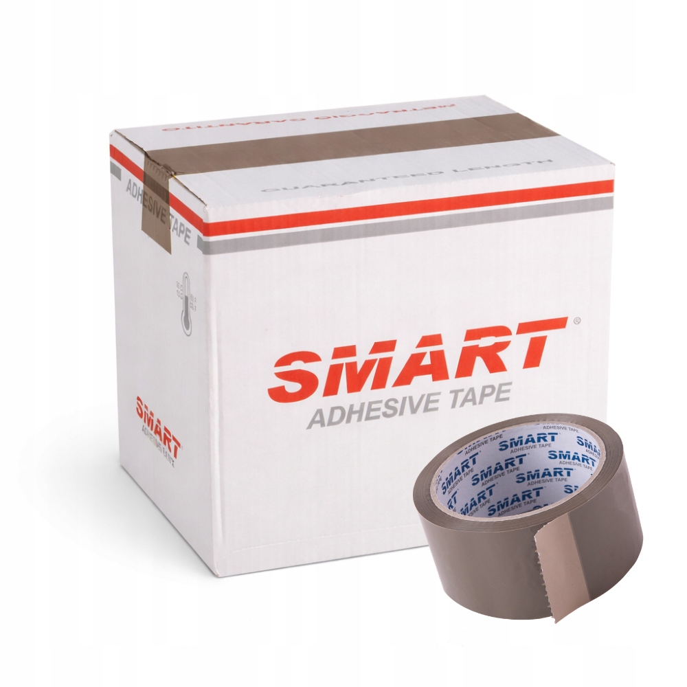 Taśma pakowa Smart klejąca 48x60m, Brąz, brązowa 48/66y karton 36 sztuk