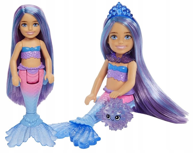 

Lalka Barbie Chelsea Moc Syren syrenka