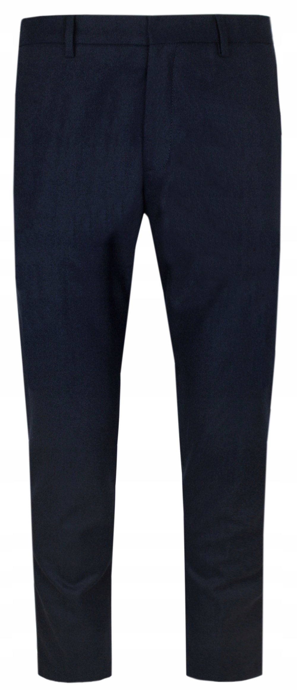 Elegantní kalhoty Otto Kern s příměsí vlny tmavě modré 32/32