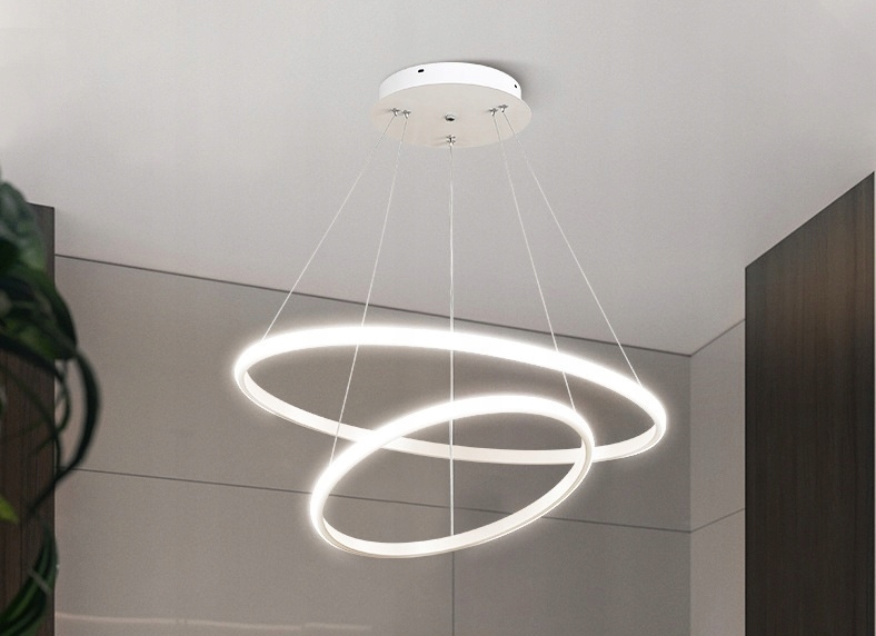 LAMPA WISZĄCA RINGI BIAŁA 20+40CM 3 BARWY ŚWIATŁA EAN (GTIN) 5906480800312