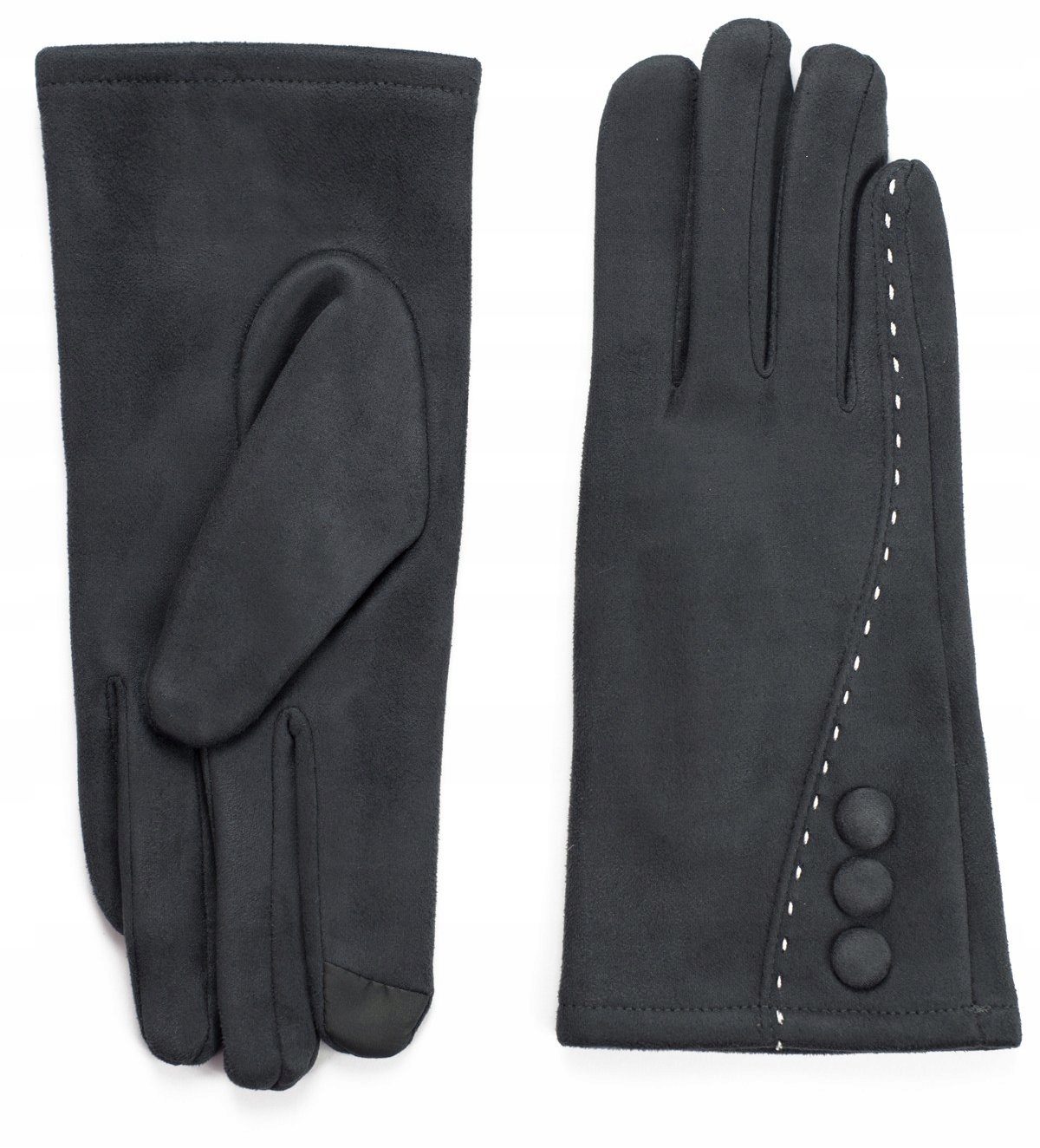 

Szaleo Rękawiczki futerko Zamsz guziki rk16551-7