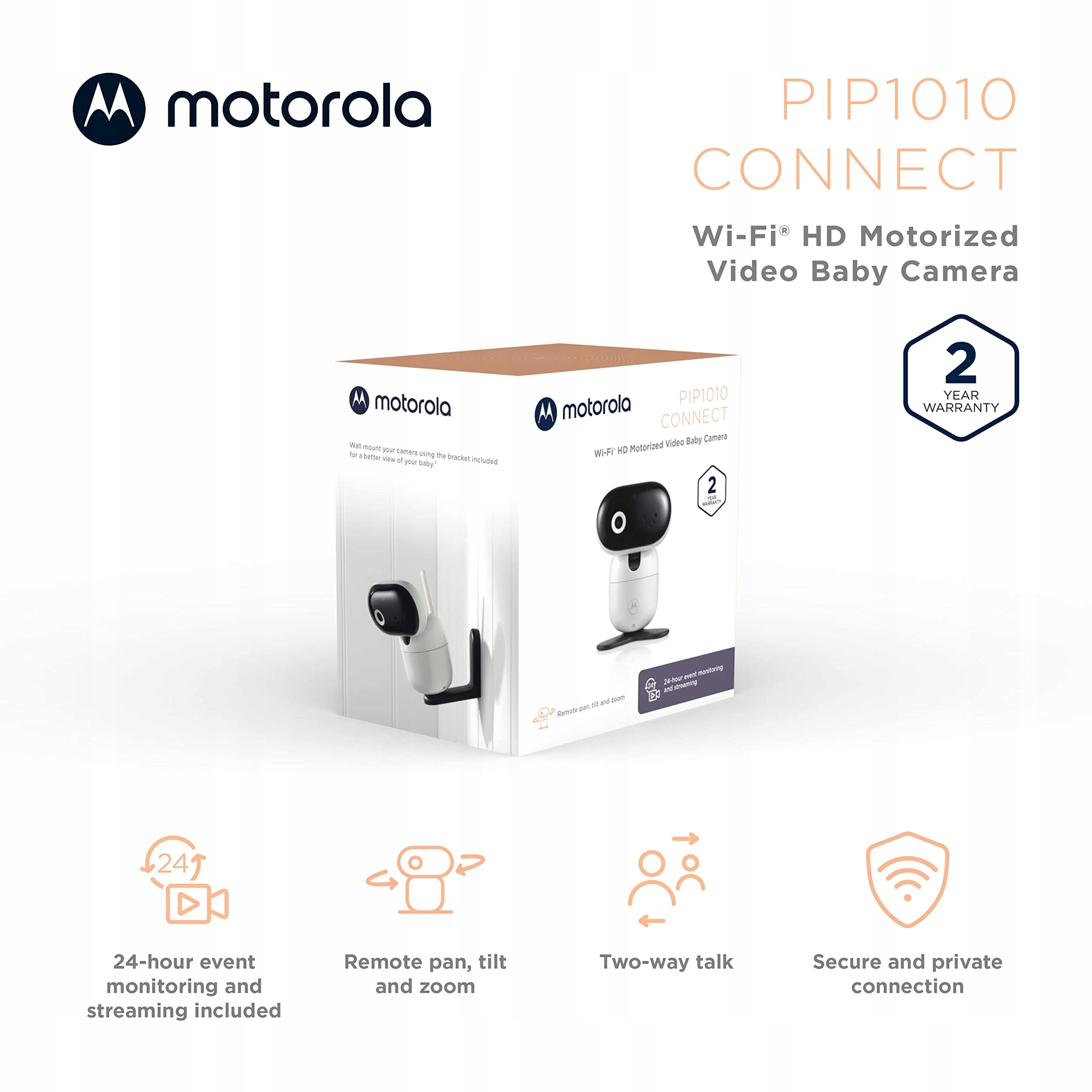 MOTOROLA Niania Elektroniczna Kamera Nocna Dwustronna Komunikacja Aplikacja — miniatura 2