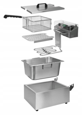 Frytownica Gastronomiczna Elektryczna 1-Komorowa 5-8L 2000W Yato YG-04609