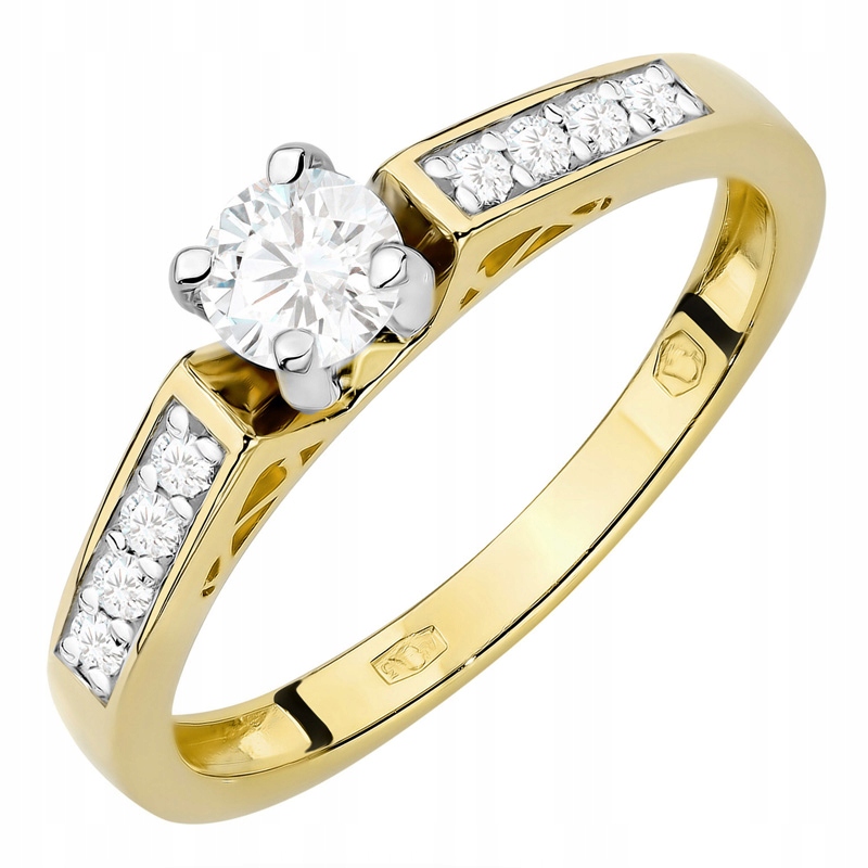 Zlatý Prstýnek s Briliantem 0,42 ct